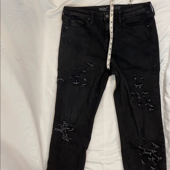 🌺HP🌺 Black high rise straight denim 12R - Picture 8 of 8